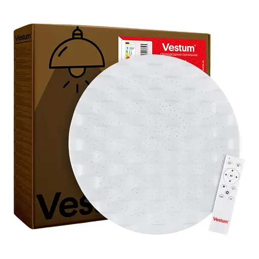 Cветильник CELL звездное небо 60W 375*60мм 3000К-6500К с ДК 1серебро