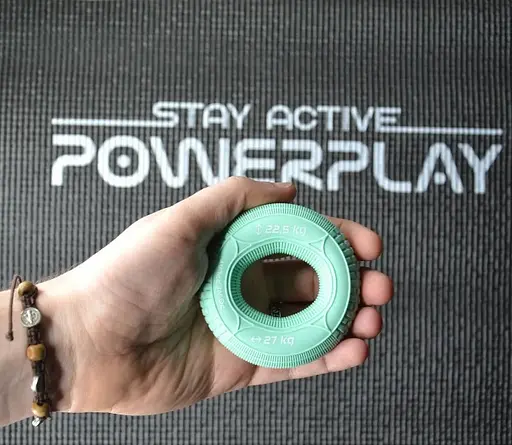 Еспандер кістьовий PowerPlay силіконовий PP-4330 Hand Grip Loops Medium 22.5-27 кг М'ятний (PP_4330_Mint_(22.5-27kg)) - фото 3