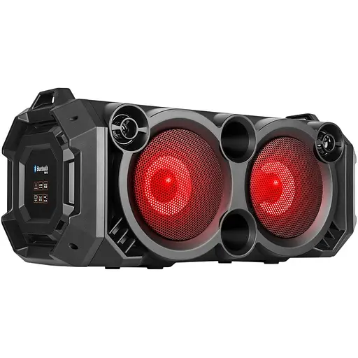 Колонка портативна 2.0 Real-El X-751 Black 2 x 18 Вт пластиковий корпус Bluetooth MicroSD/USB акумулятор 4000 мАг