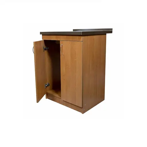 Тумба для кухні з накладною нержавіючою мийкою ЛДСП 60х50х83 см Вільха (52867-01151) - фото 4