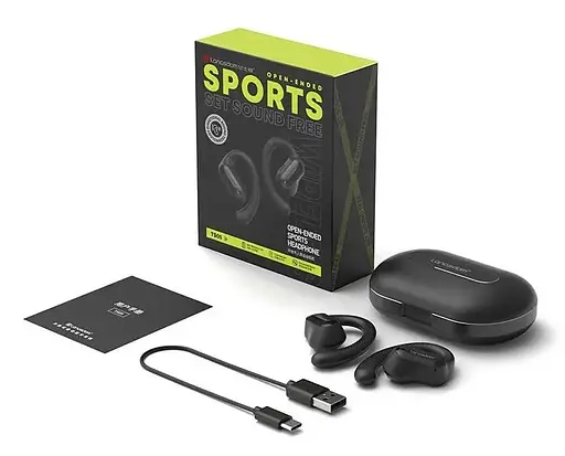 Бездротові спортивні bluetooth навушники Langsdom TS05 Open-Ear з спрямованим звуком і мікрофоном Black - фото 10