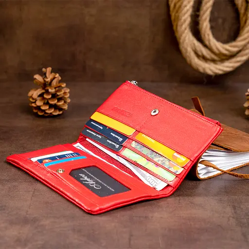 Кожаный женский кошелек ST Leather 18.5х9х1.5 см acs0016002 - фото 9