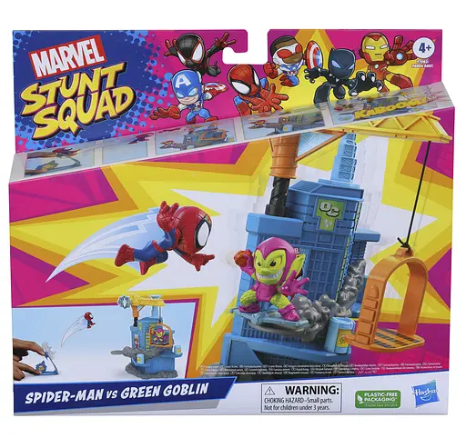 Набор игрушечный Hasbro Marvel Stunt Squad Смешин хироус Spider-Man vs Green Goblin (F6894_F7062) - фото 4