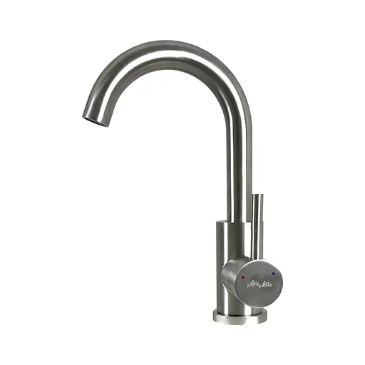 Змішувач для умивальника MixMira MSF-101S Нержавіюча сталь - фото 4