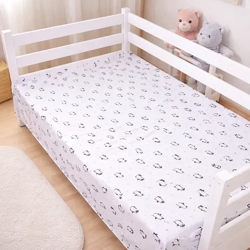 Простирадло MirSon бязь Kids Time Sweet Penguin 200x220 см (2200012577370) - фото 1