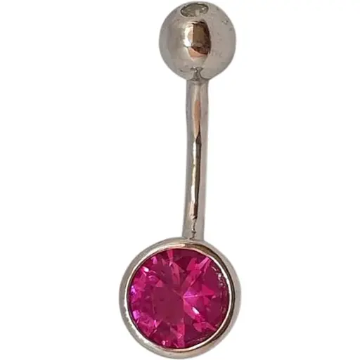 Срібна сережка для пірсингу пупка Silvex 925. ПР2ФРУ/030