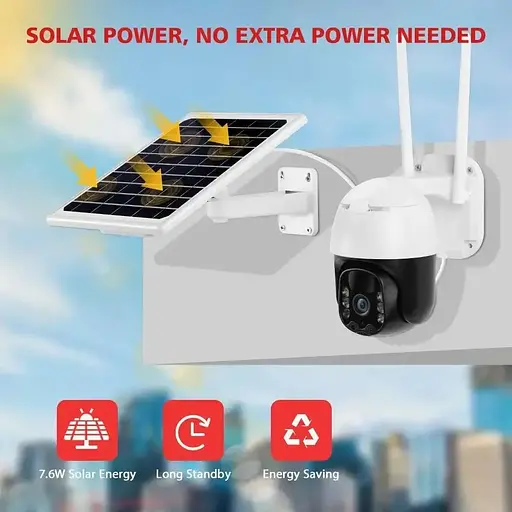 Возвратная погодозащитная солнечная камера безопасности Grand 4G solar cam 1080P - фото 6