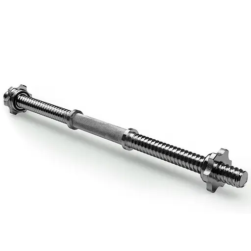 Гантельний гриф EasyFit EF-8047, 50 см Ø 25 мм, хромований - фото 1