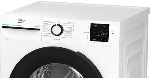 Стиральная машина Beko фронтальная 9 кг 1200 A+++ 55 см дисплей инвертор пара белый - фото 7