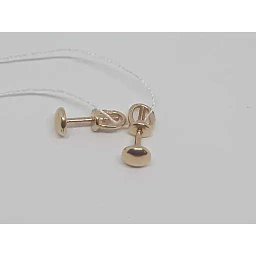 Золоті сережки-пуссети Родинні коштовності. 1720082 - фото 2