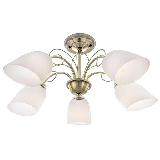 Люстра стельова Brille класична E27 60W BZ (LK-572C/5) - фото 5