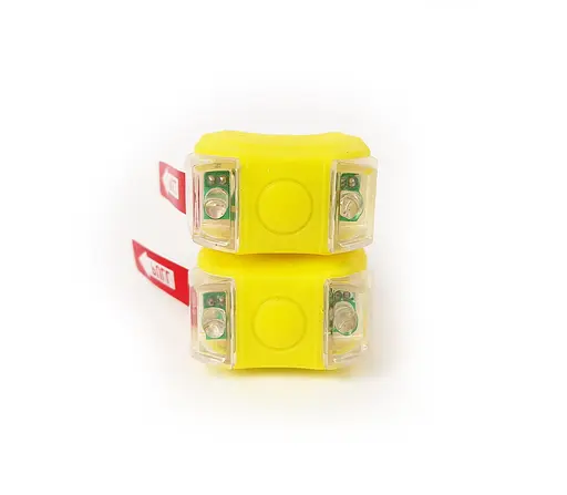 Мигалка LED біле та червоне світло силіконовий жовтий корпус (G0000621) - фото 2