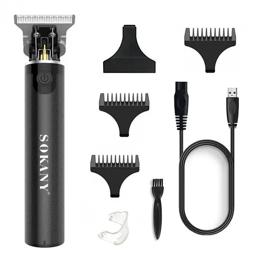 Машинка для стрижки Sokany SK-700C Триммер для бороды и окантовочная машинка - фото 4