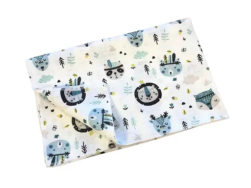 Муслиновая пеленка Moontime "Панды индейцы" - фото 1