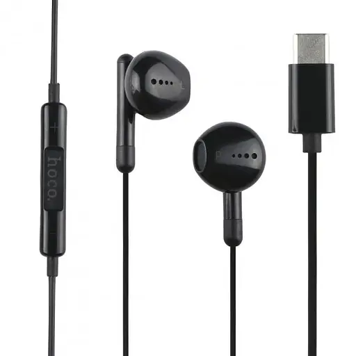 Дротові навушники Hoco M93, Type-C, 1.2m, Чорний - фото 2