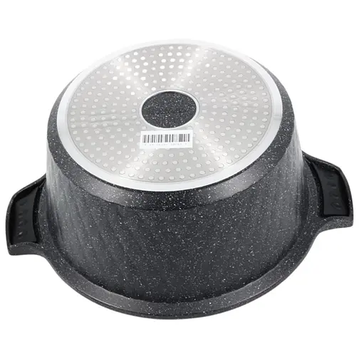 Набор кастрюль Styleberg 1527 6 предметов мраморное покрытие Черный - фото 3