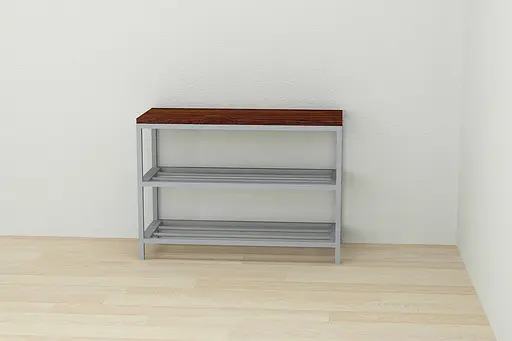 Банкетка универсальная Ferrum-decor Слайм 45x63x26 серый ДСП Венге 16мм (FRD-105511) - фото 5