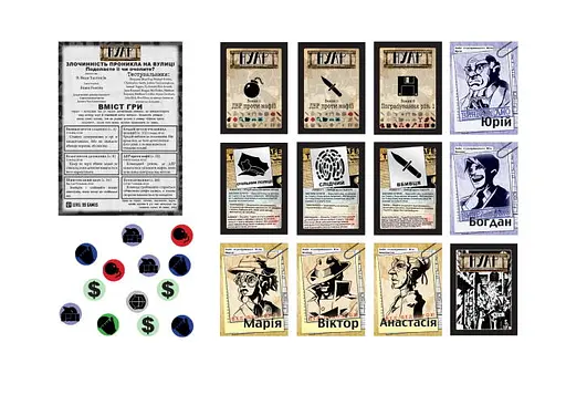 Настольная игра Планета Ігор Нуар. Дедуктивная настольная игра (NOIR: Deductive Mystery Game - Black Box Edition) (укр.) (pi012) - фото 2