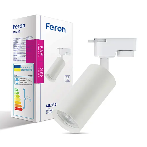 Трековый светильник Feron ML335 под белый лампу. - фото 1