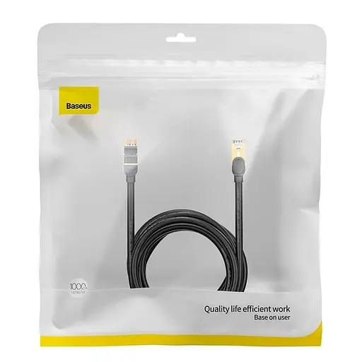 Кабель Baseus high Speed Seven types of RJ45 10gigabit network cable round cable 10m - фото 2