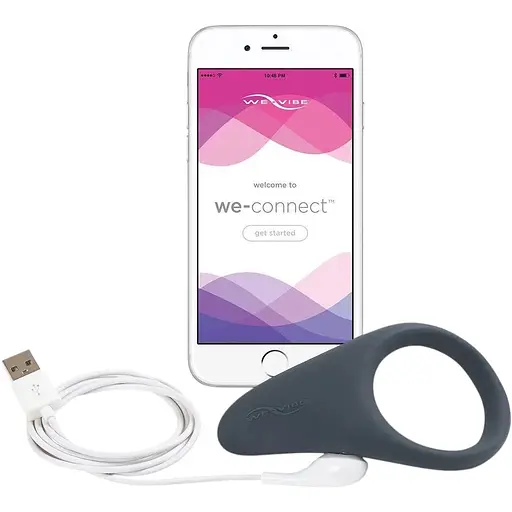 Смарт-віброкільце We-vibe Verge By Slate під одяг охоплює пеніс і мошонку 10 режимів