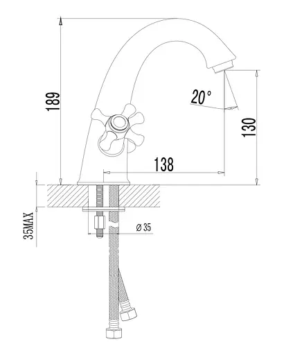 Cмеситель для раковины Imprese Ralsko New 05240NEW Хром - фото 2
