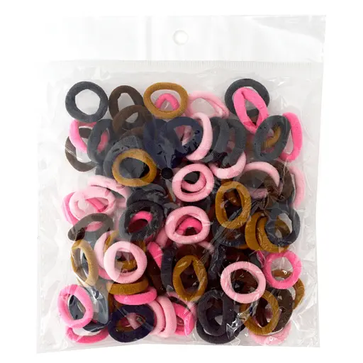 Резинки для волосся Кольорові La-beauty 0307-1086-1 мікрофібра, 100 шт - фото 1