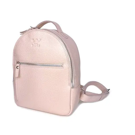 Кожаный рюкзак Groove S пудровый - фото 10