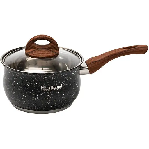 Набір посуду Haus Roland з антипригарним покриттям 10 предметів чорний HP33530B  - фото 4