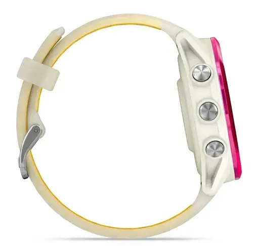 Смарт-годинник Garmin Forerunner 570 42mm Raspberry with Mango/Translucent Bone with Silver Buckle (010-02970-42) - фото 5