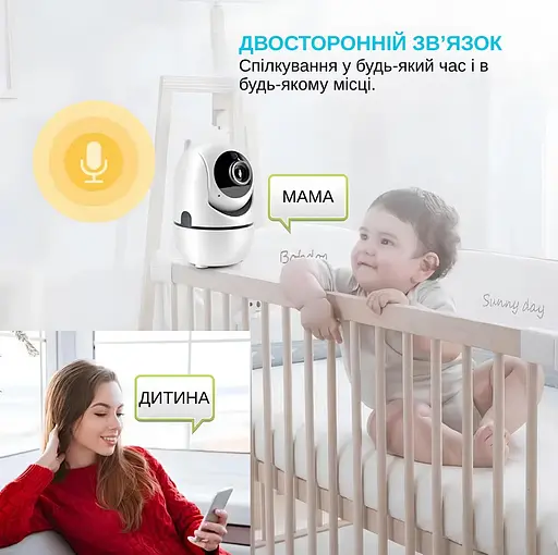 IP-камера поворотная XON SmartCam Wi-Fi 1080P (ETWEW21YW 3664) Белая - фото 7