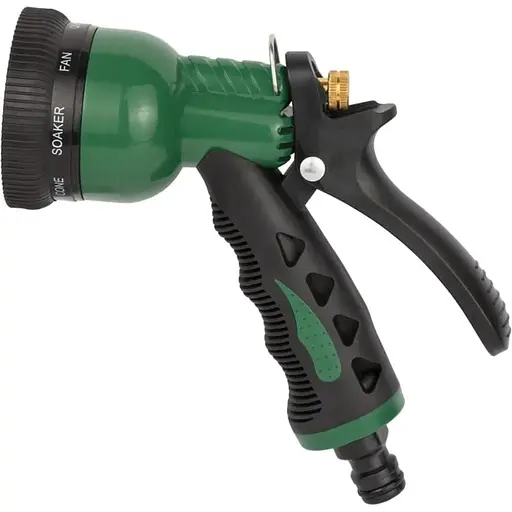 Пистолет-распылитель Grad 8-ми режимный металлический (ABS+TPR) (5012415) - фото 1