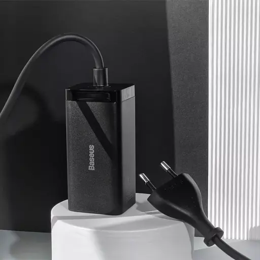 Блок быстрой зарядки 4 порта Baseus GaN3 Pro 65 W (2 Type-C + 2 USB) - фото 4