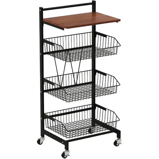 Стеллаж Costway Vroda мобильный в стиле Loft