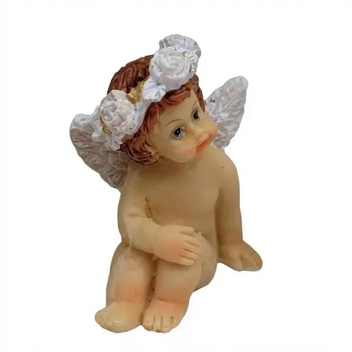 Сувенір керамічний Ангел у віночку в асортименті