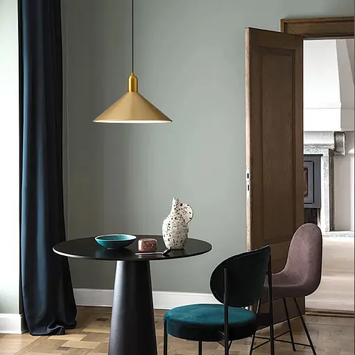 Підвіс Forli із латунним металевим плафоном 35х20 см Line.F MJ 174-350 AB - фото 1