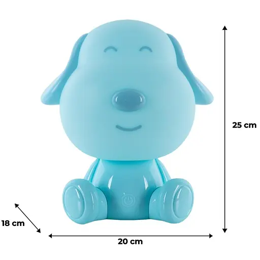 Світильник-нічник Kite LED з акумулятором Doggy блакитний (K24-491-3-3) - фото 5