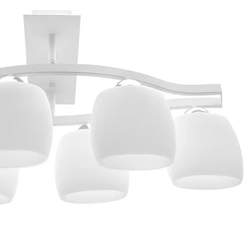 Люстра стельова Brille E27 60W WH (BR-01462C/6) - фото 5