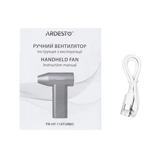 Вентилятор ручной портативный Ardesto Handheld FNHY110 Fan Turbo - фото 7