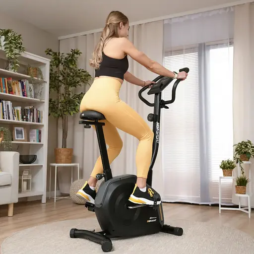 Велотренажер Hop-Sport HS-4000H Grant чорно-золотистий - фото 3