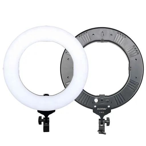 Держатель с кольцевым освещением Zomei 14" ZM336 180cm Tripod Stand 3200-5600 K питание от розетки - фото 3