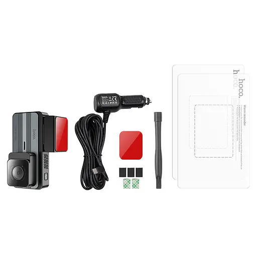 Відеореєстратор Hoco DV11 2K display GPS Silvery gray - фото 5