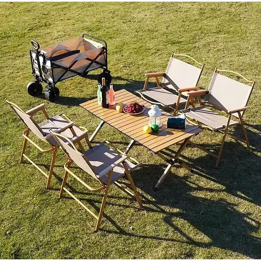 Стіл NatureHike кемпінговий, обідній, відкритий, складаний, портативний, розмір M 90х60х45 см - фото 9