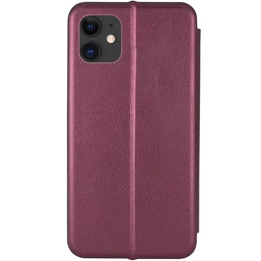 Шкіряний чохол-книжка Classy для Apple iPhone 13/14, 6.1 Бордовий - фото 3