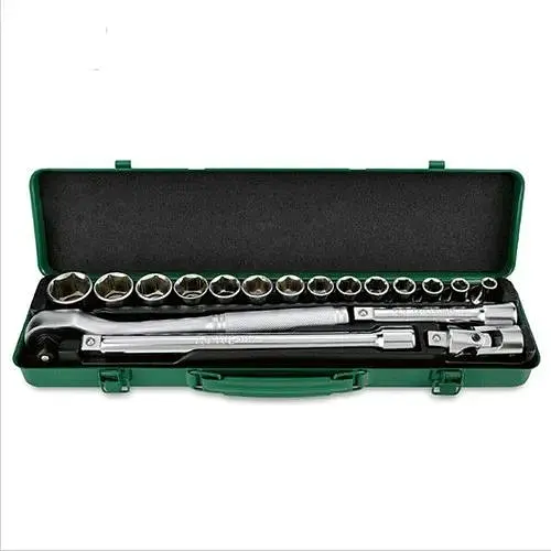 Комплект головок з тріскачкою 1/2, 18 од. Toptul hoz0007868 - фото 1