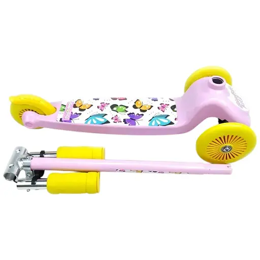 Самокат детский Bimbo Bike Бабочки для девочек три колеса - фото 3