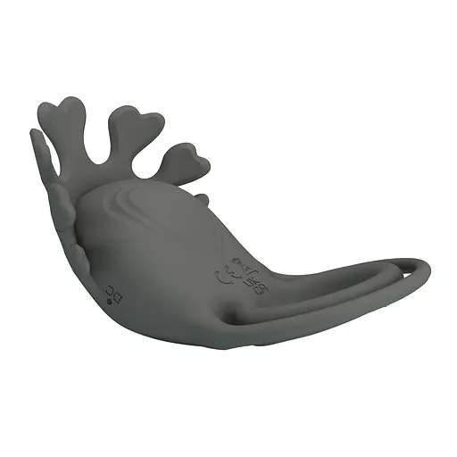 Эрекционное кольцо Pretty Love Vibrant Penis Ring Ruben 8.5 см серый - фото 6