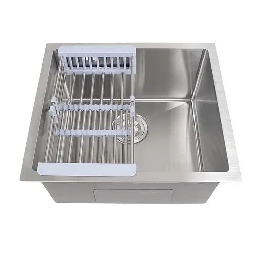 Кухонная мойка из нержавеющей стали 50 см под столешницу Nett NS-5045, Нержавеющая сталь - фото 9