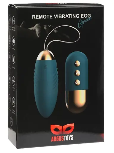 Виброяйцо Argus Remote Vibrating Egg Burst 8.3 см зеленый - фото 2