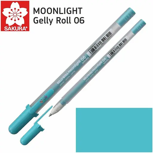 Ручка гелевая Sakura Moonlight Gelly Roll 06 Зелено-голубой - фото 2